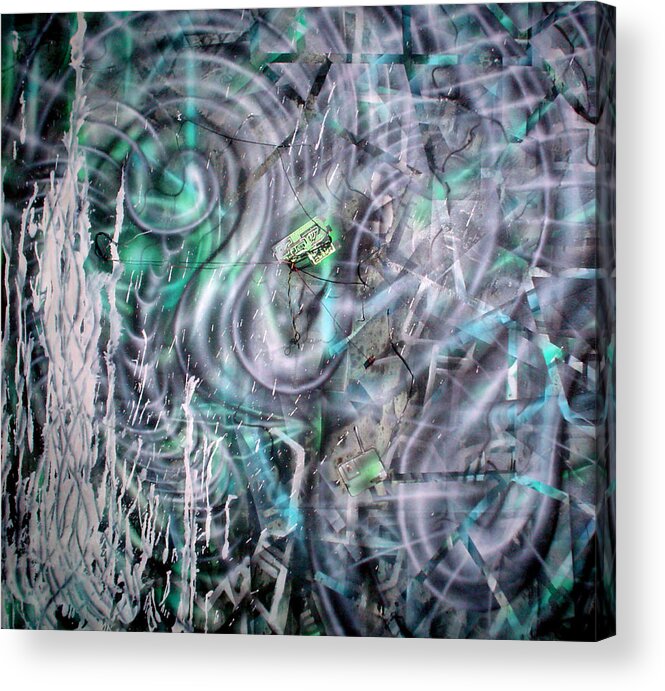 Underwater Acrylic Print featuring the painting Sea Weed by Leigh Odom