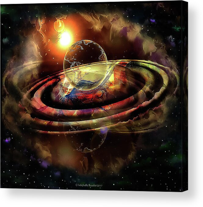 Universe Acrylic Print featuring the digital art Secret Universe by Michelle Ressler
