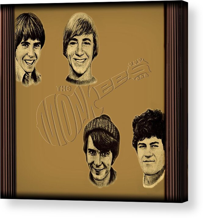 The Monkees Acrylic Print featuring the photograph The Monkees by Movie Poster Prints