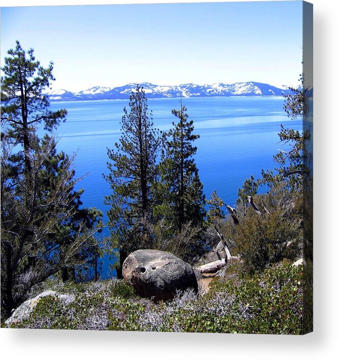 Lake Tahoe Acrylic Print featuring the photograph Tranquil Lake Tahoe by Will Borden