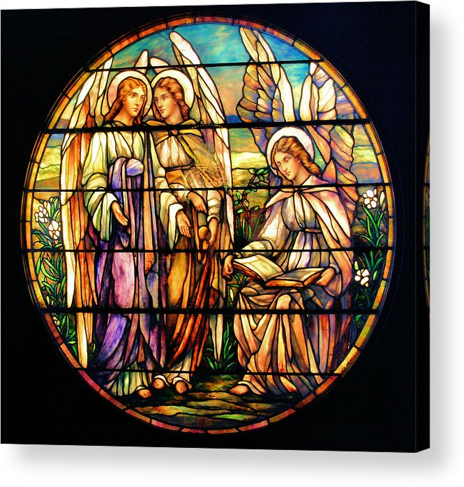 Angels Acrylic Print featuring the photograph Trio of Angels by Kristin Elmquist