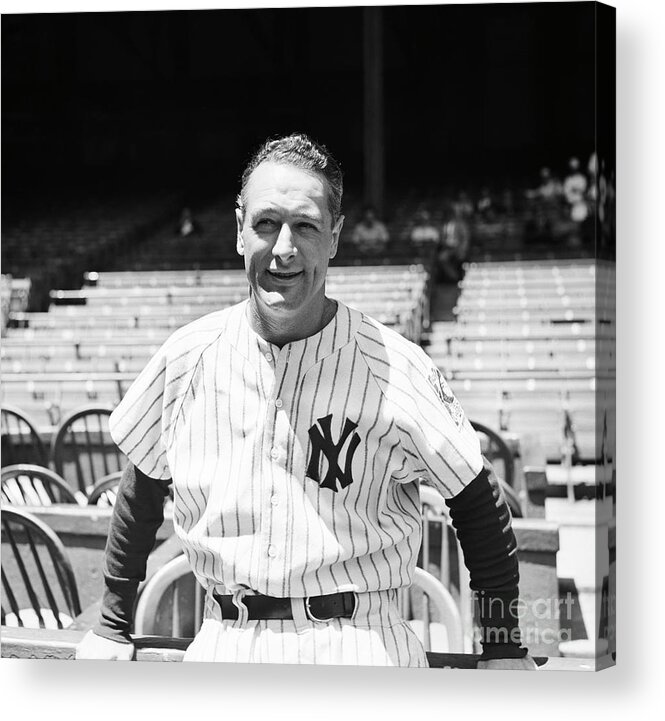 First Baseman Acrylic Print featuring the photograph Lou Gehrig #1 by Bettmann