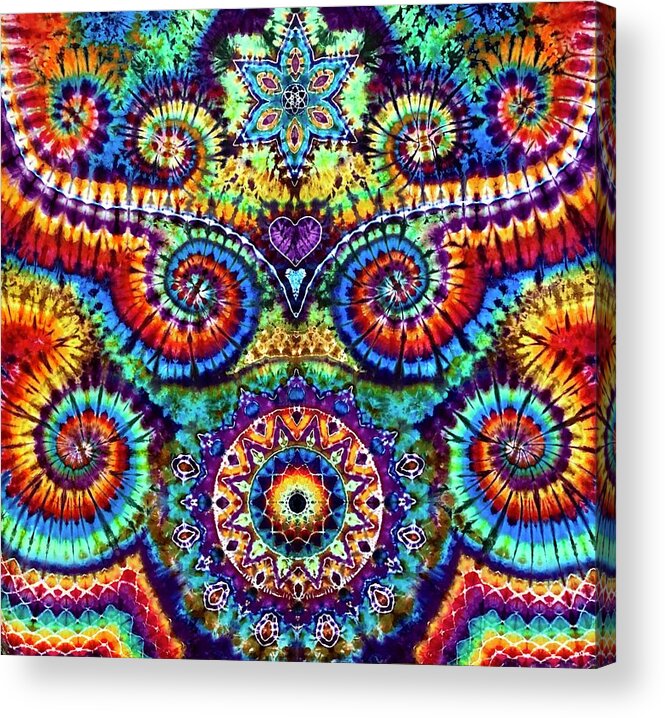 Rob Norwood Acrylic Print featuring the tapestry - textile Michelles Tap by Rob Norwood