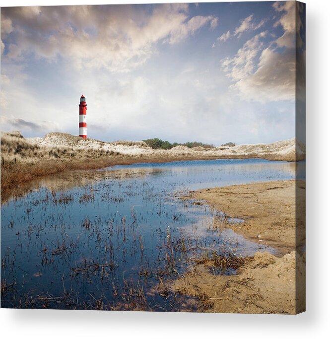 Water's Edge Acrylic Print featuring the photograph Lighthouse In The Dunes #8 by Ppampicture