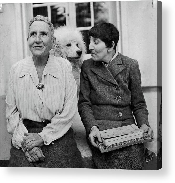 Gertrude Stein Acrylic Print featuring the photograph Alice B. Toklas and Gertrude Stein by Carl Mydans