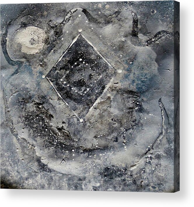 Diamond Acrylic Print featuring the painting Apparition by 'REA' Gallery