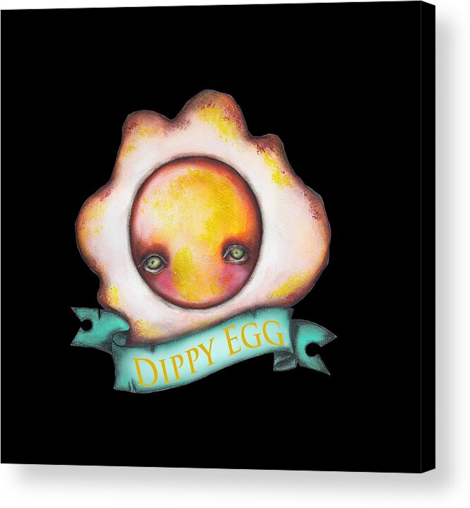 Breakfast Acrylic Print featuring the painting Dippy Egg by Abril Andrade
