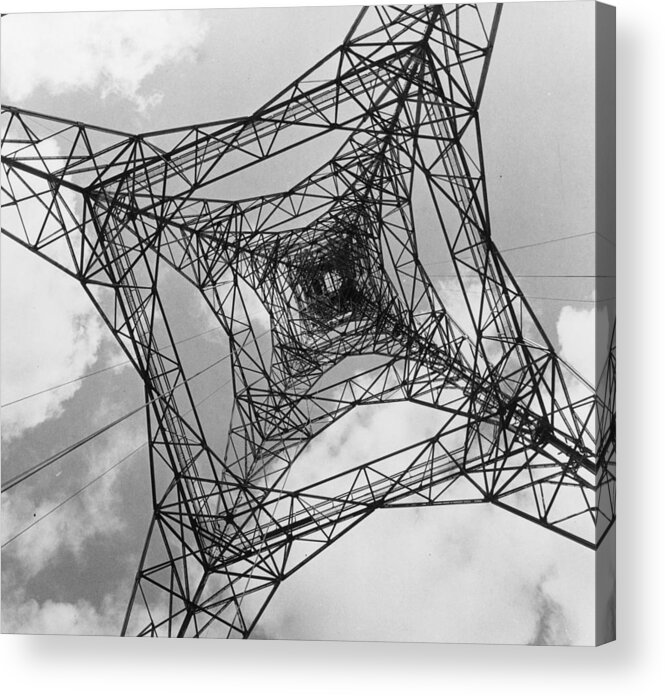 Electricity Pylon Acrylic Print featuring the photograph Pylon by Keystone