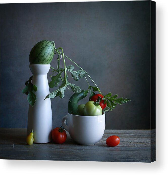 Watermelon Acrylic Print featuring the photograph The Freshest by Fangping Zhou