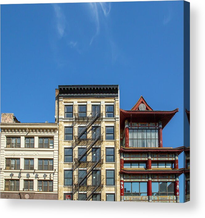 Canal Street Acrylic Print featuring the photograph Urban Contrast by Cate Franklyn