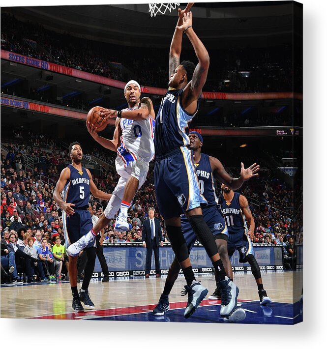 Nba Pro Basketball Acrylic Print featuring the photograph Jerryd Bayless by Jesse D. Garrabrant