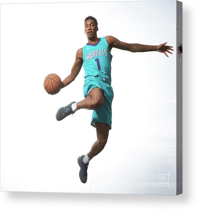 Nba Pro Basketball Acrylic Print featuring the photograph Malik Monk by Nathaniel S. Butler