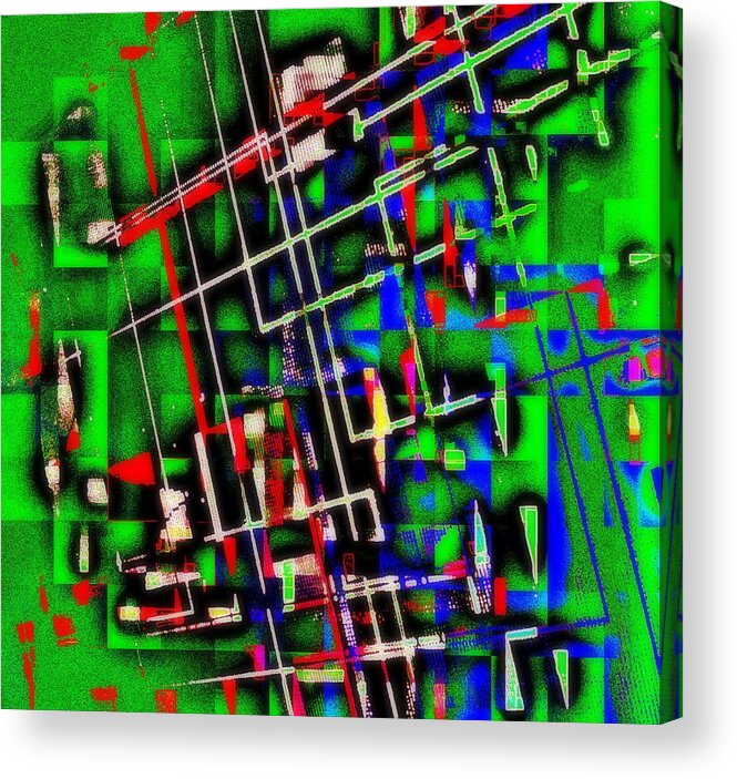 Abstract Acrylic Print featuring the digital art Mr. Complicated by Andy Rhodes