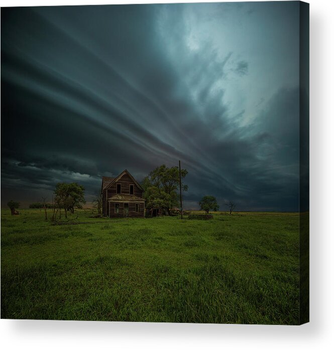 Shelf Cloud Acrylic Print featuring the photograph Save Me by Aaron J Groen