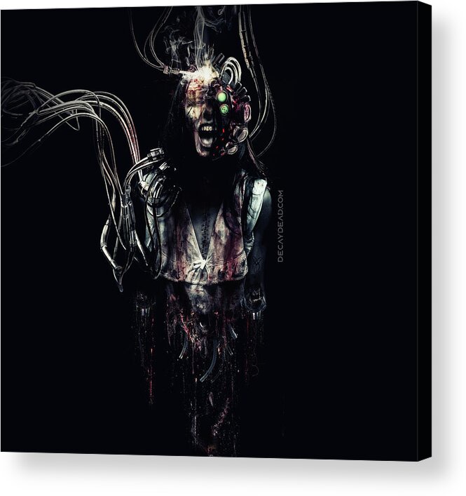Decaydead Acrylic Print featuring the digital art Silent Screams by Argus Dorian
