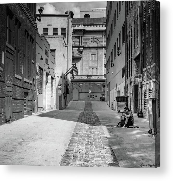The Alley Acrylic Print featuring the photograph The Alley by GLENN Mohs