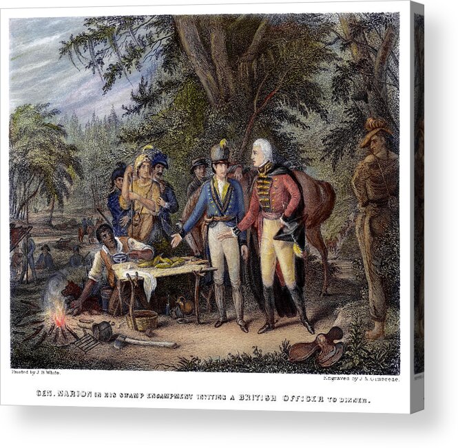 1780 Acrylic Print featuring the painting Francis Marion 1732?-1795 #14 by Granger