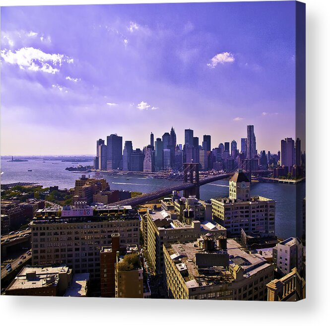 Dumbo Acrylic Print featuring the photograph View from Dumbo #1 by Madeline Ellis