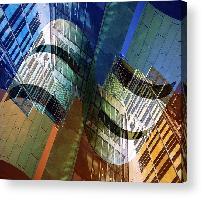 Abstract Acrylic Print featuring the photograph Architectural Abstract #1 by Wayne Sherriff