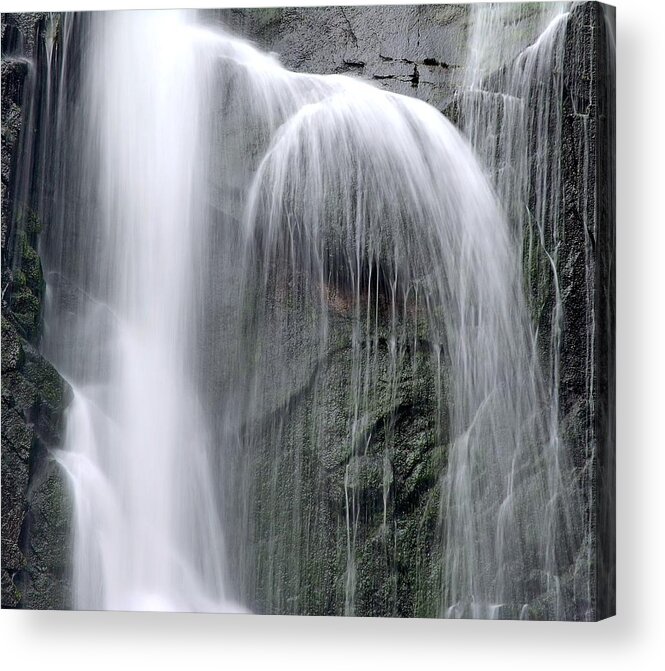 Landscape Acrylic Print featuring the digital art Australian Waterfall 3 by Tim Richards