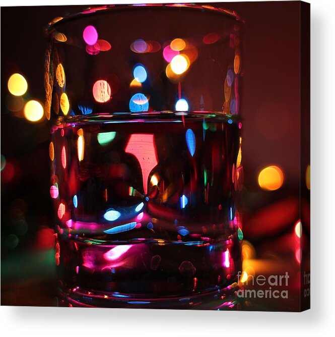 Colorful Acrylic Print featuring the photograph Colorful Glass Bokeh by Jimmy Ostgard