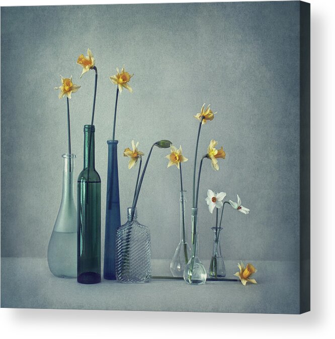 Still Life Acrylic Print featuring the photograph Daffodils by Dimitar Lazarov -