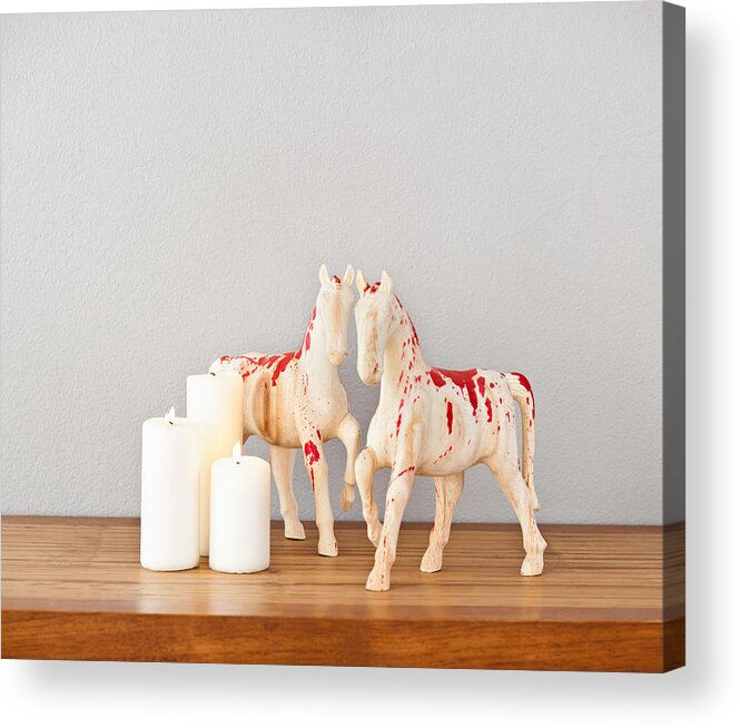 Apartment Acrylic Print featuring the photograph Horses by U Schade