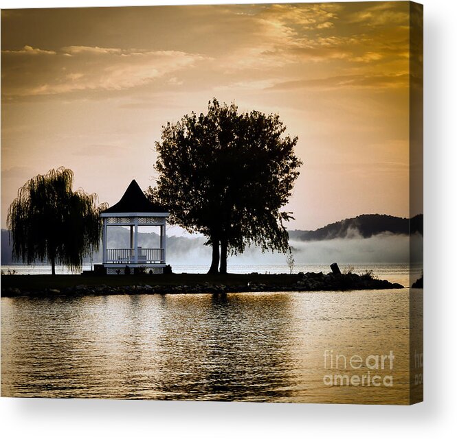 Sunrise Acrylic Print featuring the photograph Just Before Sunrise by Kerri Farley