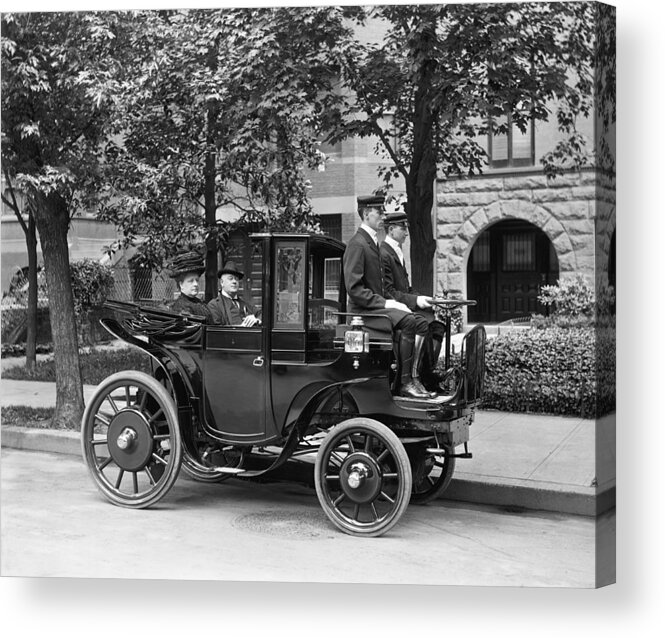 1900's Acrylic Print featuring the photograph Krieger Electric Carriage by Underwood Archives