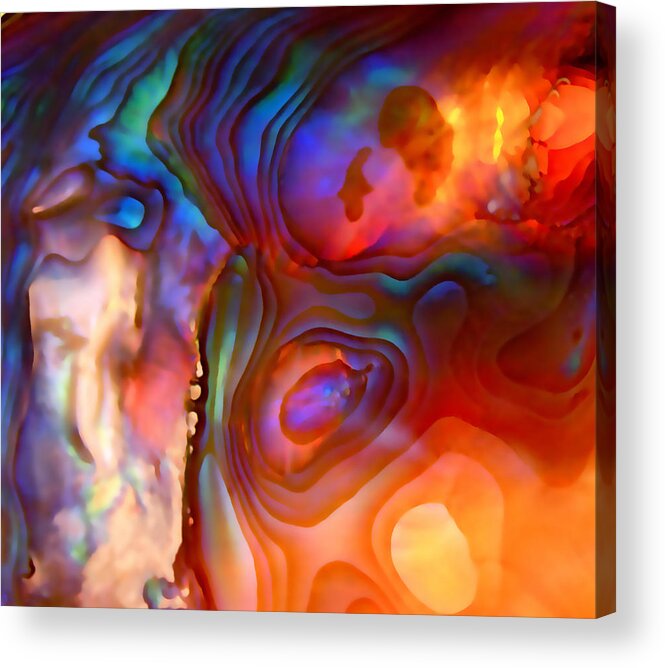 Abstract Acrylic Print featuring the photograph Magic Shell 2 by Rona Black