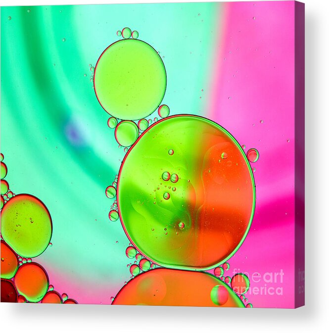 Oil Acrylic Print featuring the photograph Oil 11 by Rebecca Cozart
