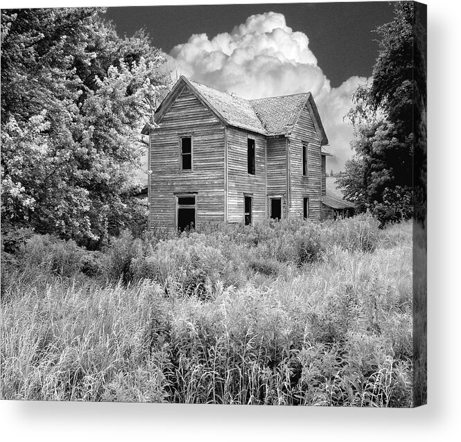 Black And White Acrylic Print featuring the photograph Once Called Home by John Anderson