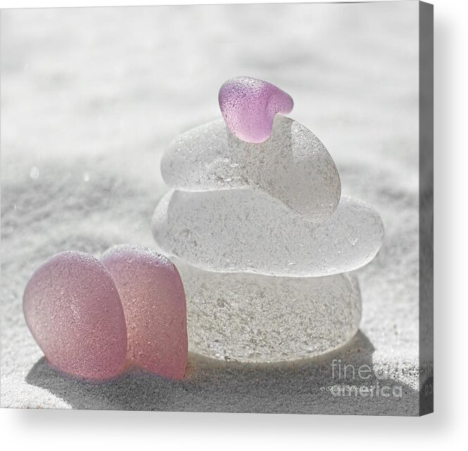 Beach Glass Acrylic Print featuring the photograph Pure As the Driven Sands by Barbara McMahon