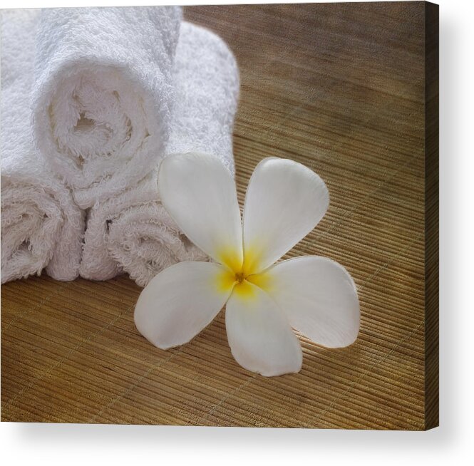  Zen Acrylic Print featuring the photograph Relax at the Spa by Kim Hojnacki