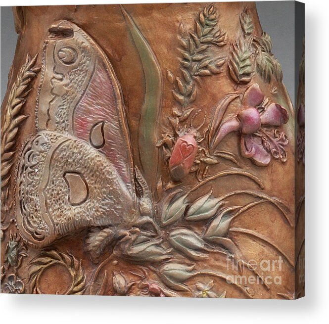 Nature Acrylic Print featuring the sculpture Rocky Mountain Summer - detail by Dawn Senior-Trask