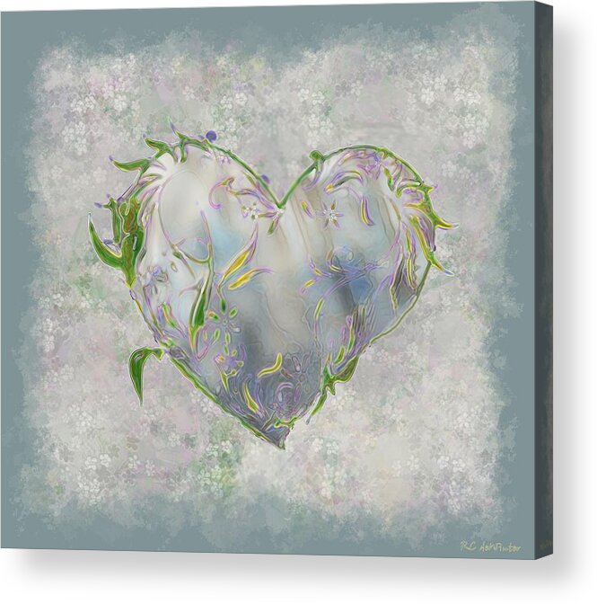 Heart Acrylic Print featuring the painting Sending Out New Shoots by RC DeWinter