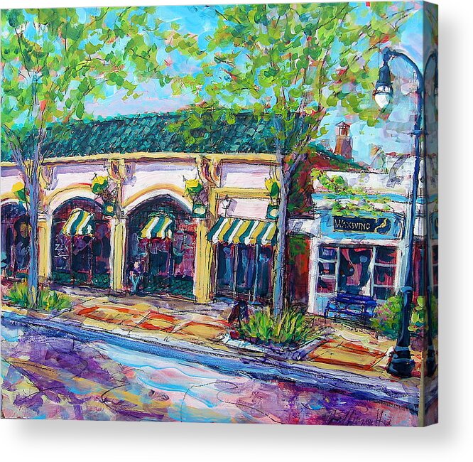 Cityscape Acrylic Print featuring the painting Shorewood Zen by Les Leffingwell