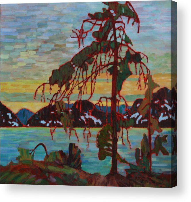 Group Of Seven Acrylic Print featuring the painting The Jack Pine After Tom Thomson by Betty-Anne McDonald