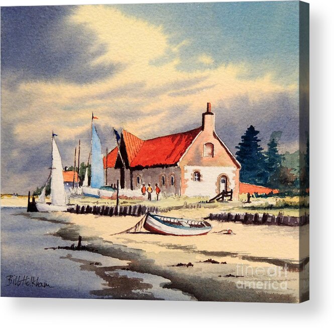 The Sailing Club Acrylic Print featuring the painting The Sailing Club by Bill Holkham