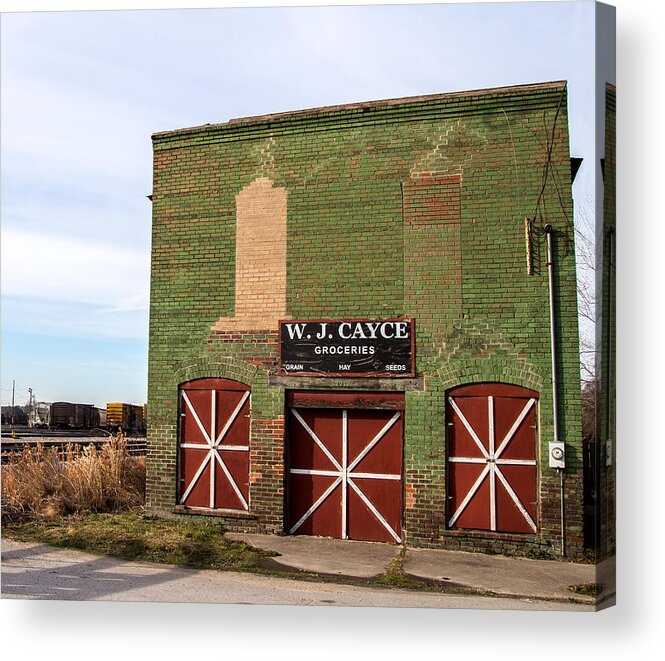 Old Acrylic Print featuring the photograph W. J. Cayce Store by Charles Hite