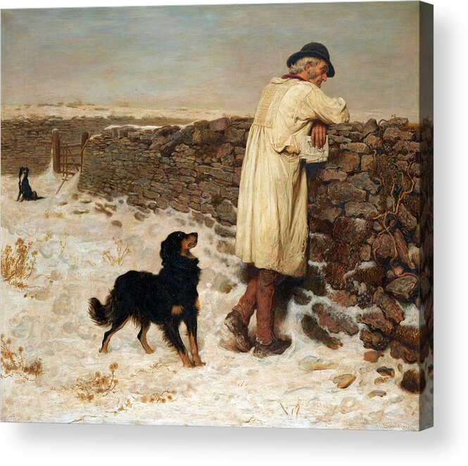 Briton Riviere Acrylic Print featuring the painting War Time by Briton Riviere