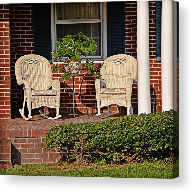 Wicker Acrylic Print featuring the photograph Wicker by Linda Brown