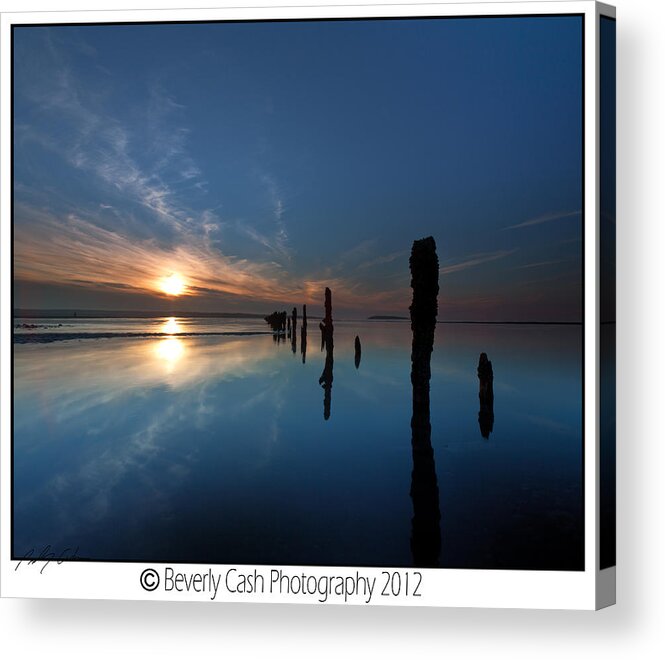 Wales Acrylic Print featuring the photograph LLanfairfechan Sunset by B Cash