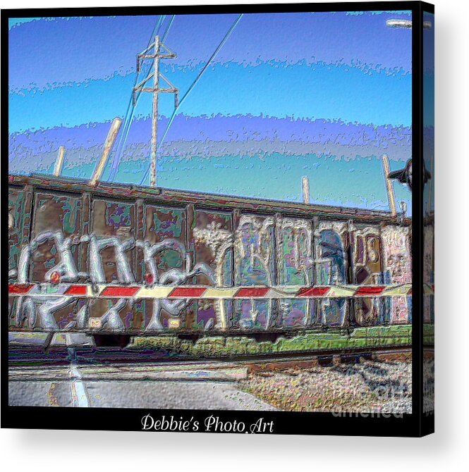 Vehicles Acrylic Print featuring the photograph A word in passing by Debbie Portwood