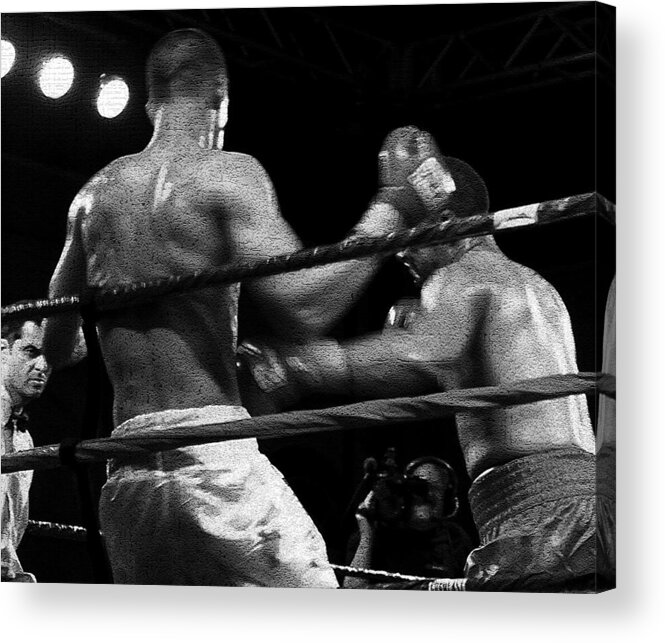 Digital Photography Acrylic Print featuring the photograph Fight Game by David Lee Thompson