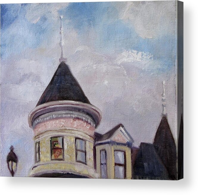 Victorian Acrylic Print featuring the painting Victorian Turret by Vicki Ross