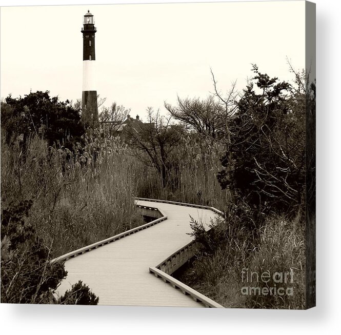 Fire Island Lighthouse Acrylic Print featuring the photograph Fire Island Lighthouse #1 by Raymond Earley