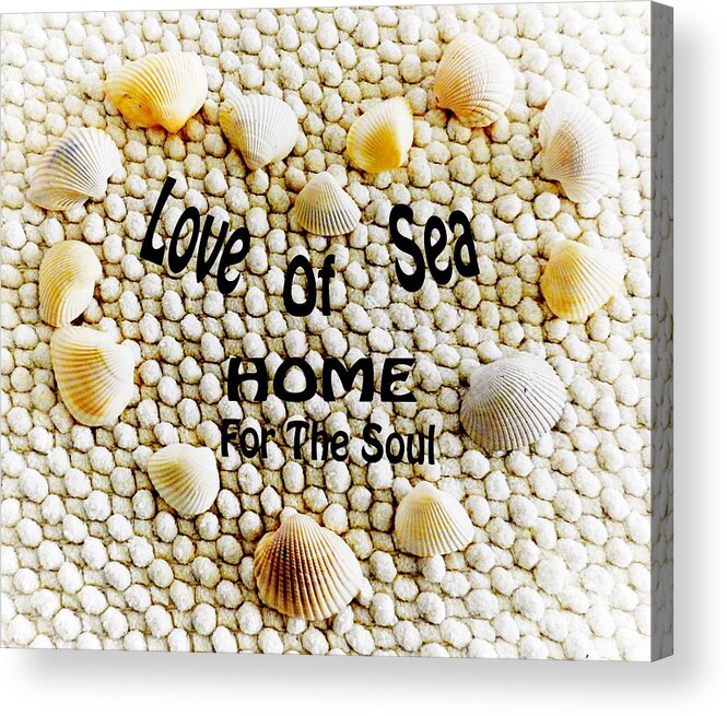 Sea Acrylic Print featuring the photograph Love Of Sea #1 by Jan Gelders