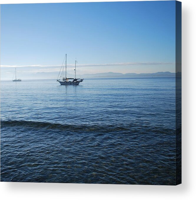Erikousa Acrylic Print featuring the photograph Morning Clouds #2 by George Katechis