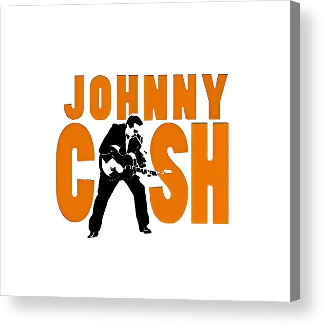 Music Acrylic Print featuring the painting The Fabulous Johnny Cash #1 by AM FineArtPrints